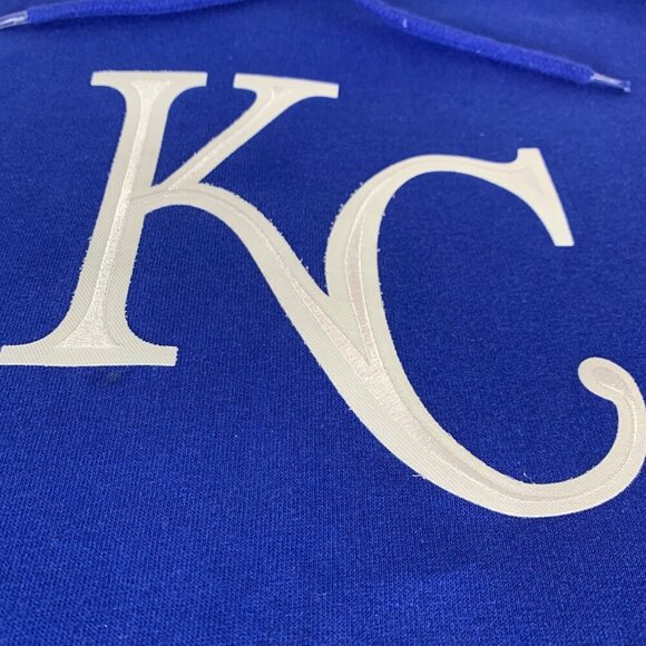 Kansas City Royals MLB Blue Majestic Pullover Hoodie - Picture 3 of 6